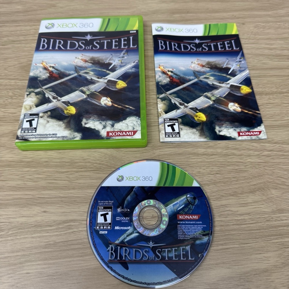 Birds of Steel (Microsoft Xbox 360, 2012) Complete CIB Tested Working